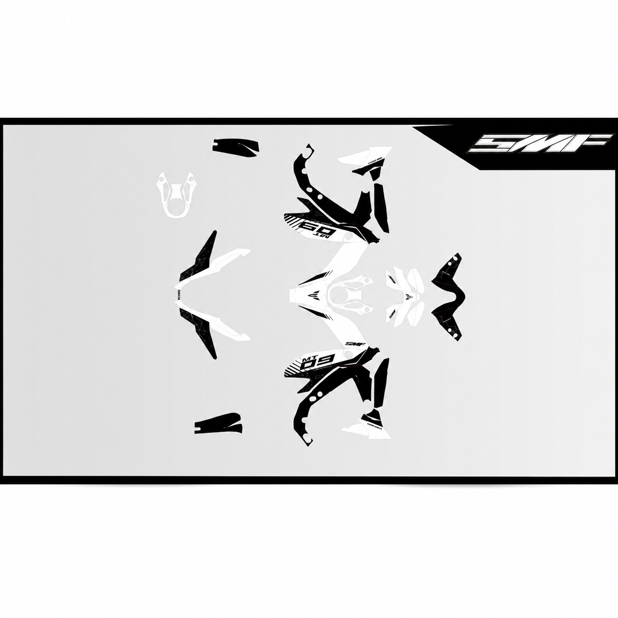 Yamaha MT-09 2024+ - White Graphics kit