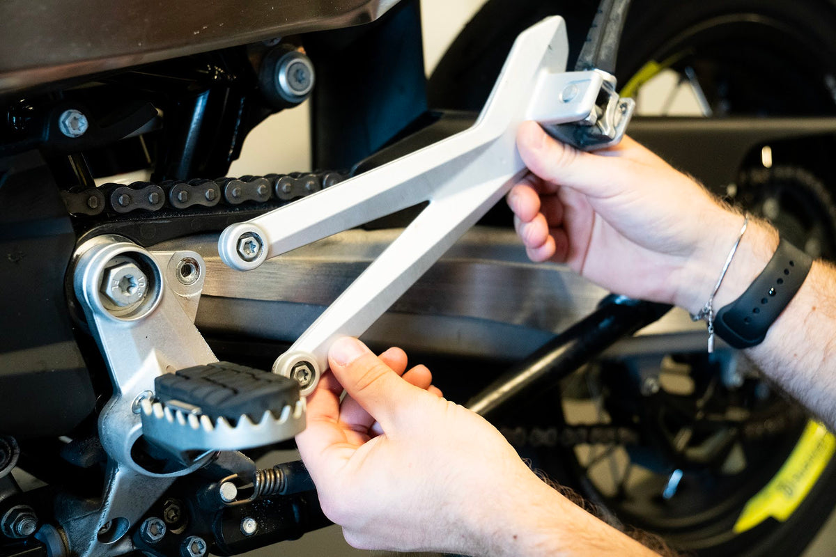 Remove the old pegs/heel guards