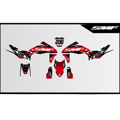 Ducati 698 Hypermotard - Matt Holographic Graphics kit #5