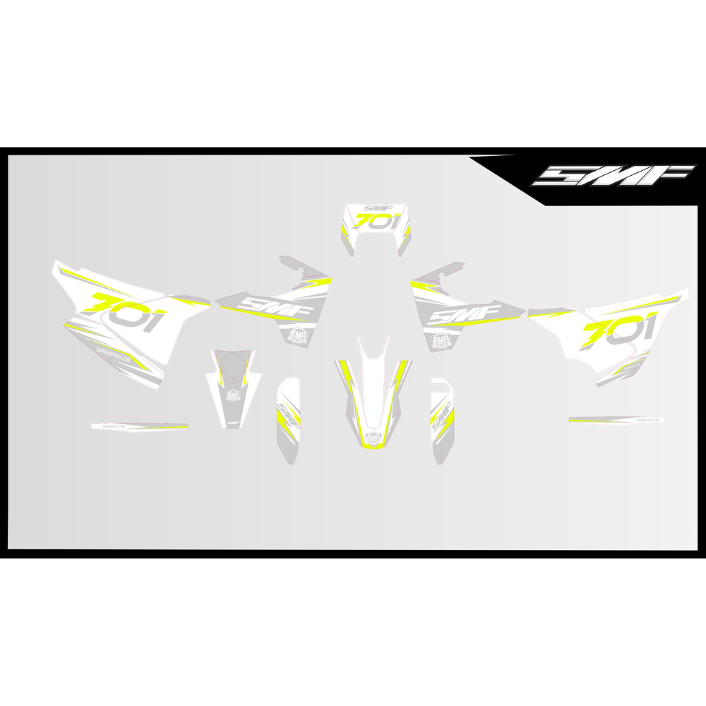 Husqvarna 701 - Kit grafiche fluo n. 3
