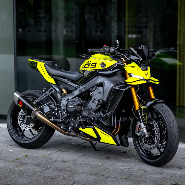 Yamaha MT-09 2024+ - Fluo Yellow Graphics kit