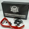 Red supermoto handguards with indicators blinkers